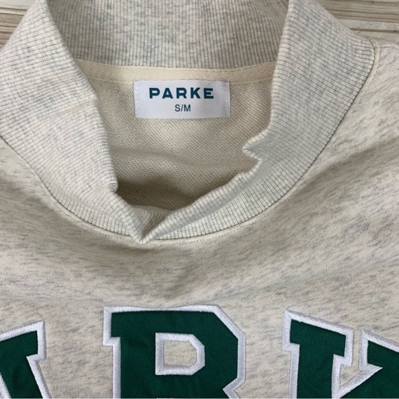 Parke Light Gray Mockneck Sweatshirt Heritage - Picture 4 of 8